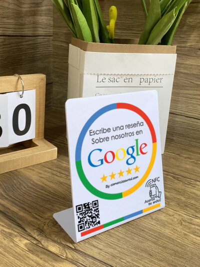 reseñas de google qr