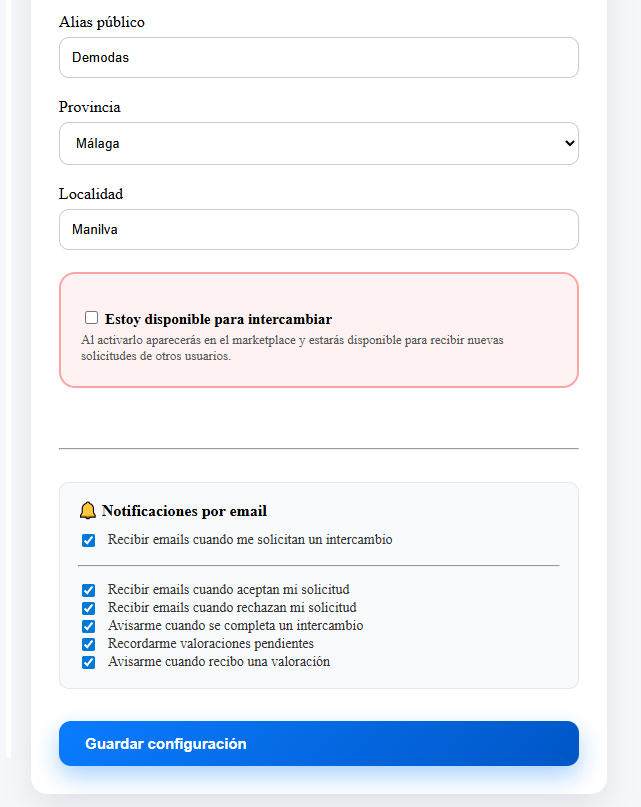 desactivacion de disponibilidad